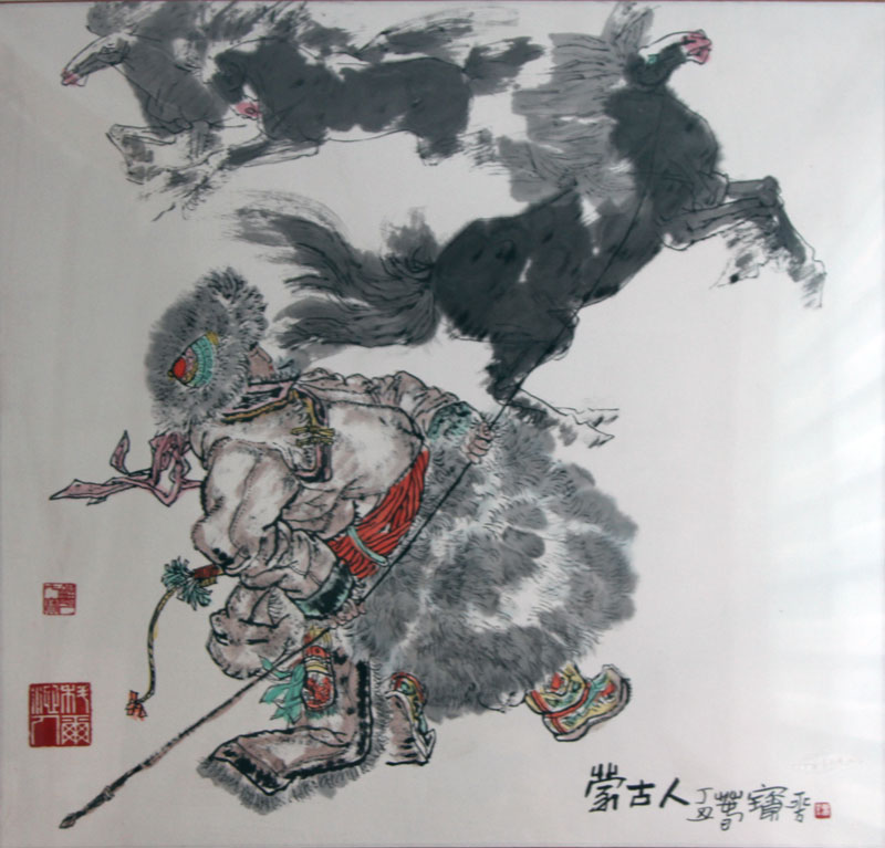 刘宝平国画作品,尺寸为69x68