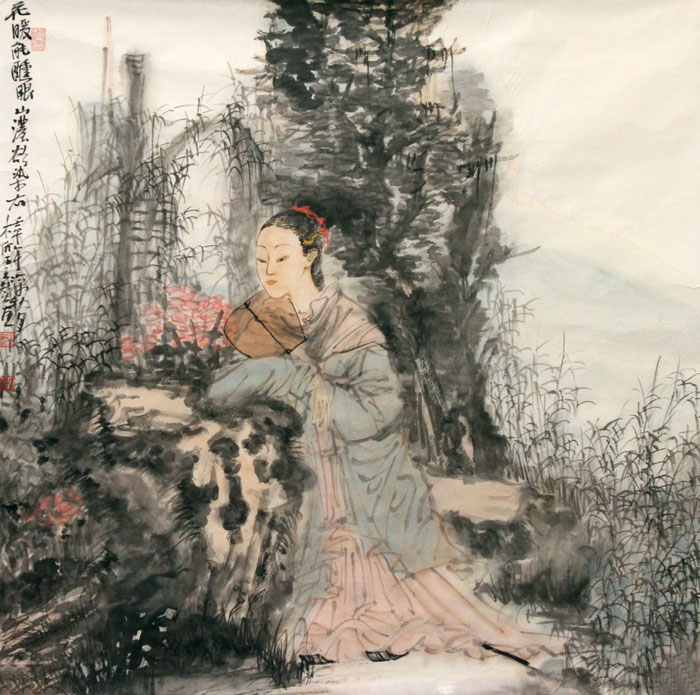 王赞国画作品,尺寸为70.5*69.5