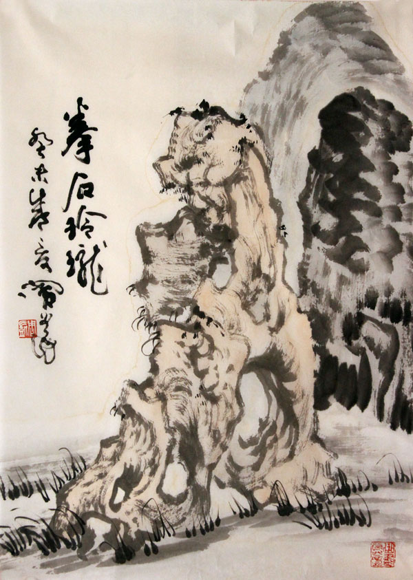 周恺国画作品,尺寸为69*50