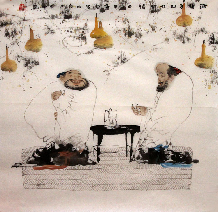 任惠中国画作品,尺寸为67*66.5
