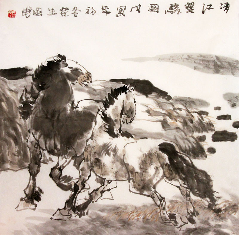 周荣生国画作品,尺寸为68*69