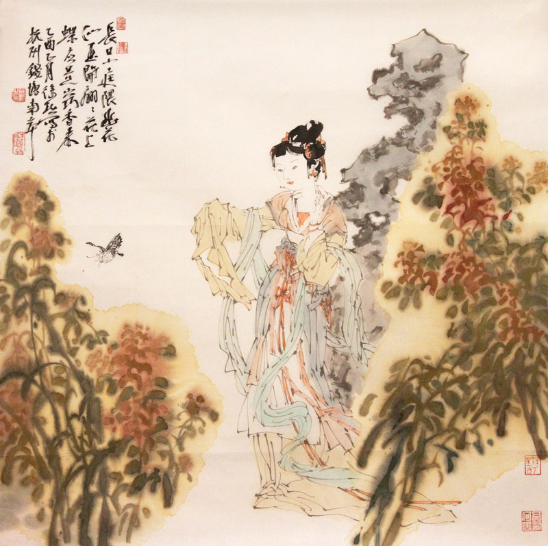 徐默国画作品,尺寸为69.5*69