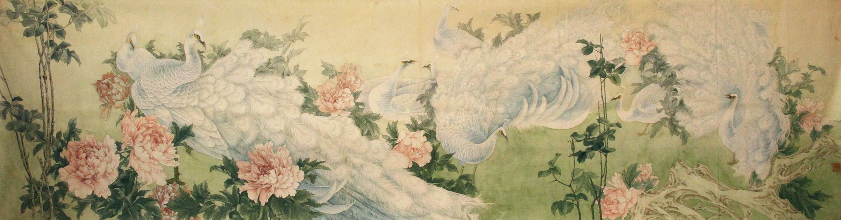 张志平国画作品,尺寸为258*66