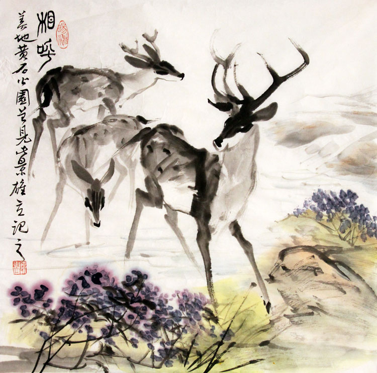 陈雄立国画作品,尺寸为68.5*69