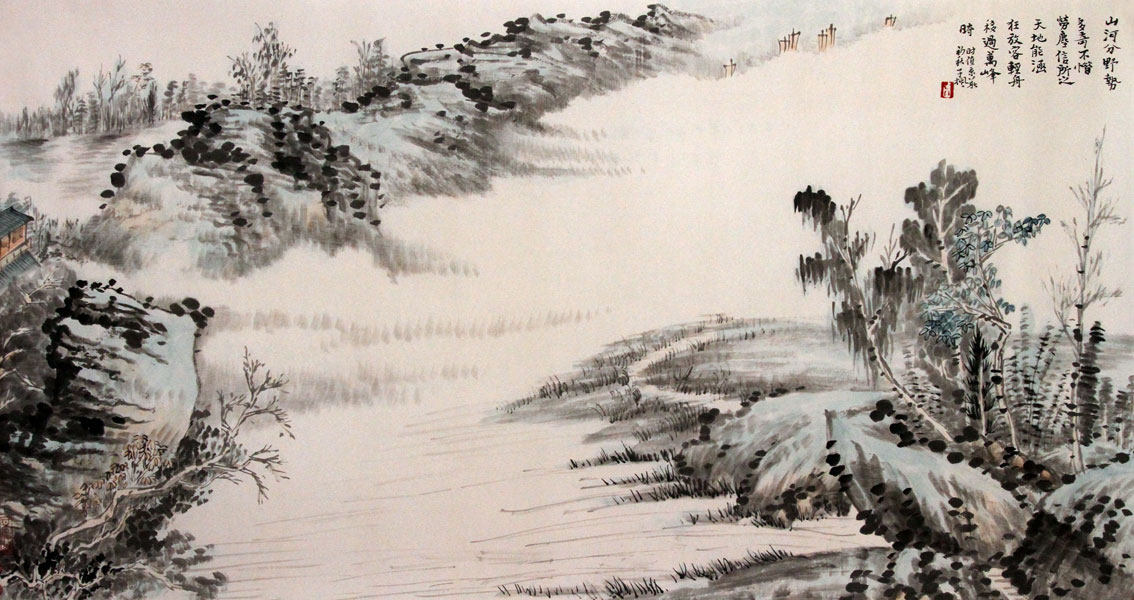 宋子枫（宋唯原）国画作品,尺寸为178*94.5
