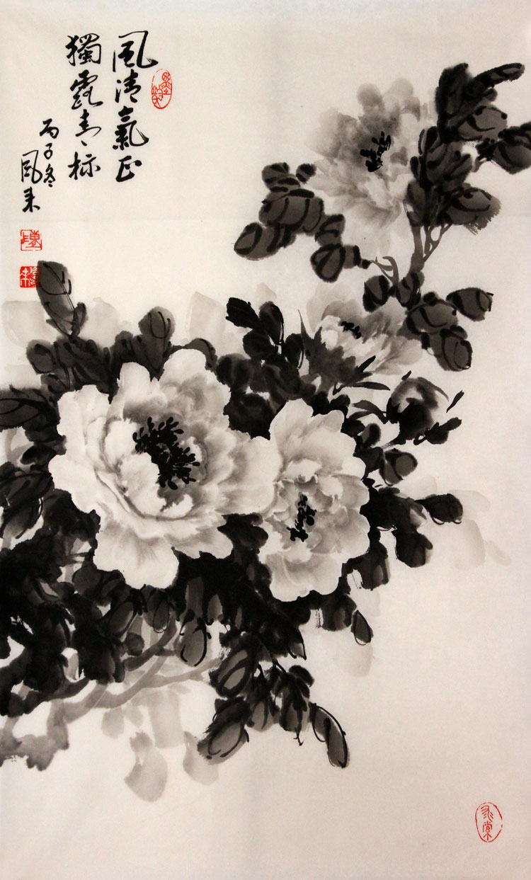 陈风来国画作品,尺寸为84*50.5