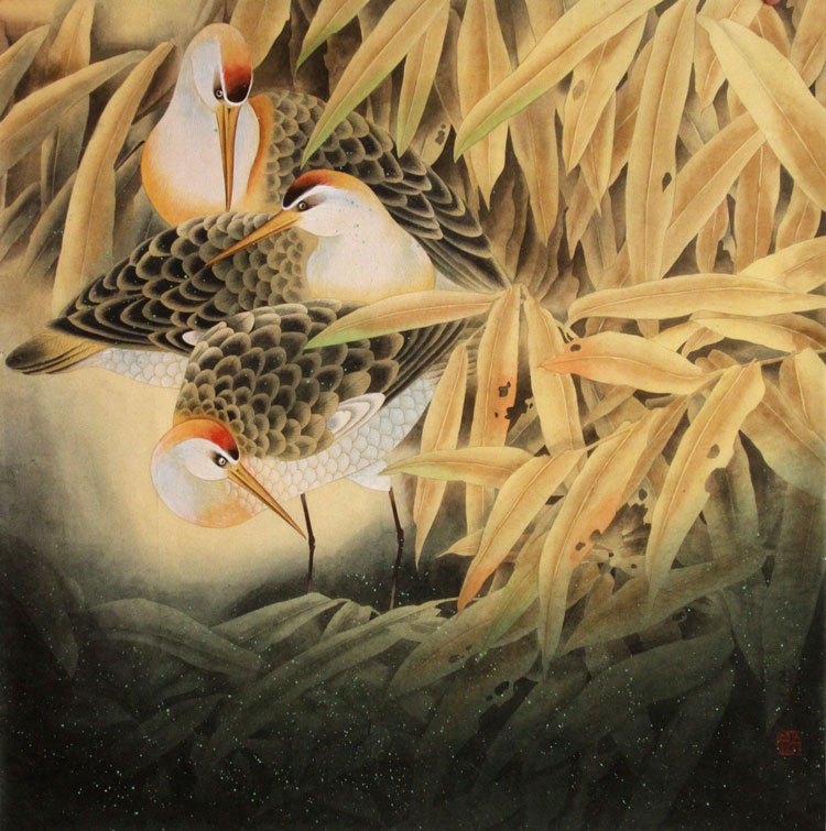 徐美琴国画作品,尺寸为67.5*67