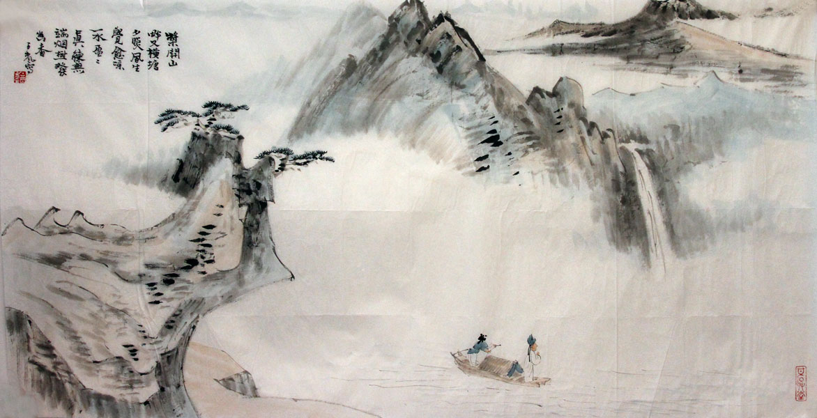 宋子枫（宋唯原）国画作品,尺寸为137.5*69.5