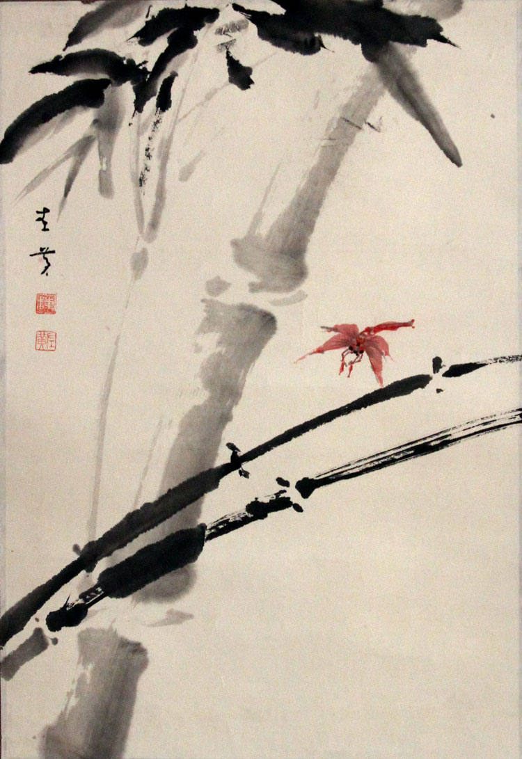 陈左黄国画作品,尺寸为69*45