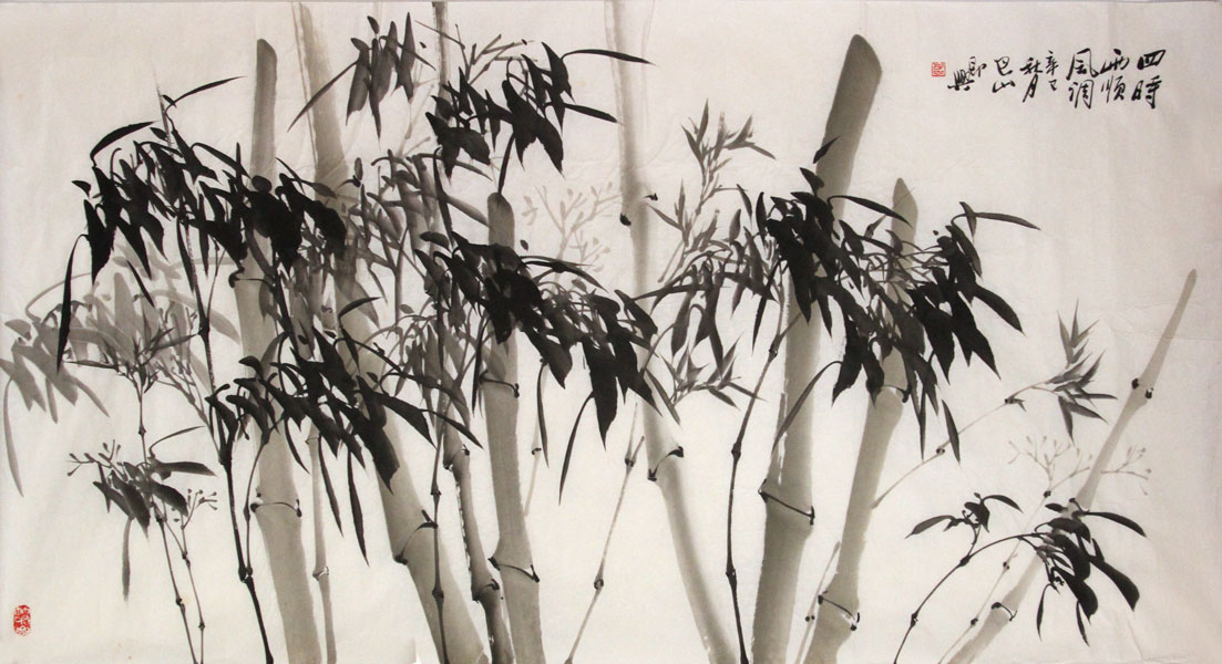 巴山国画作品,尺寸为179.5*96.5