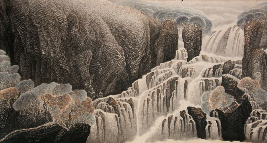 余涵宇国画作品,尺寸为191*98
