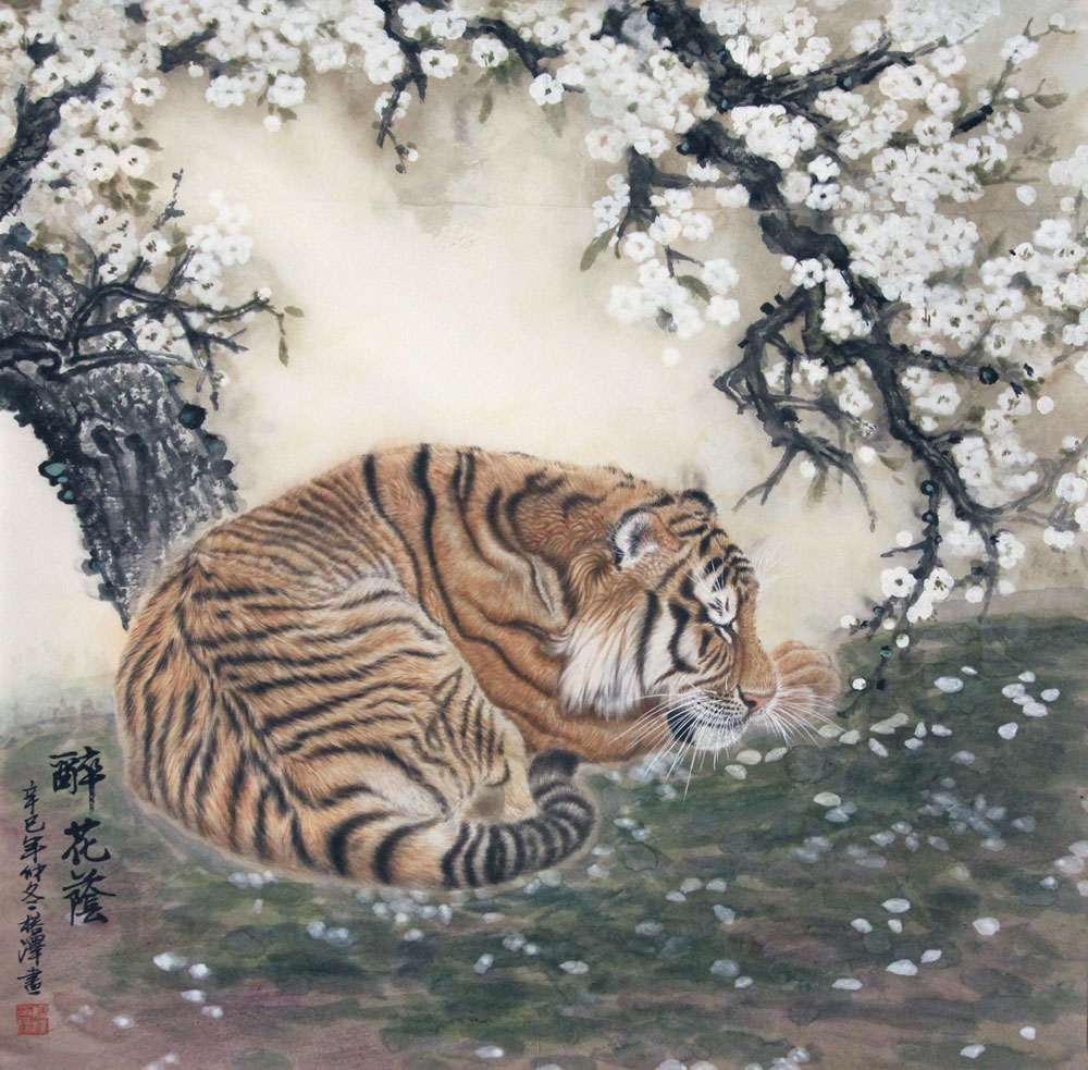 徐美琴国画作品,尺寸为96*90