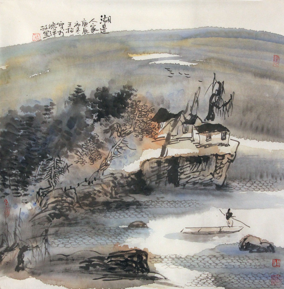 王松国画作品,尺寸为68.5*70