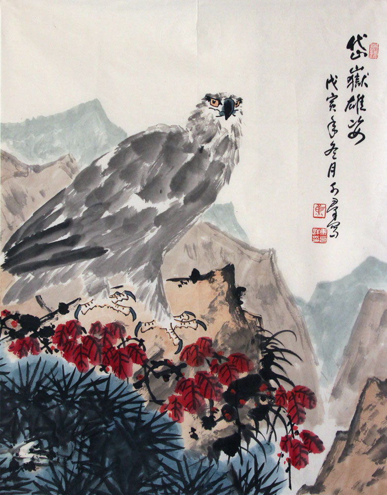 焦可群国画作品,尺寸为96*75