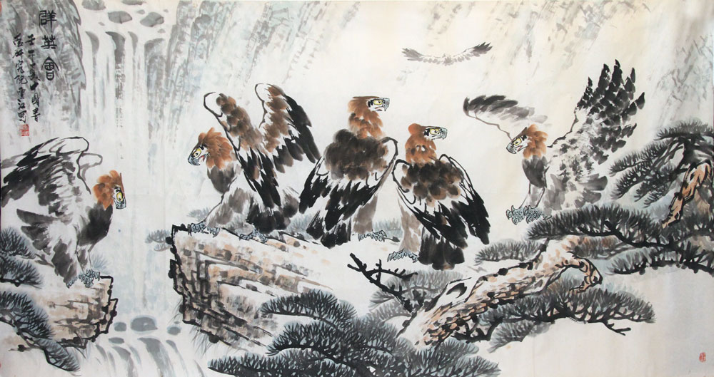 龚云江国画作品,尺寸为8尺