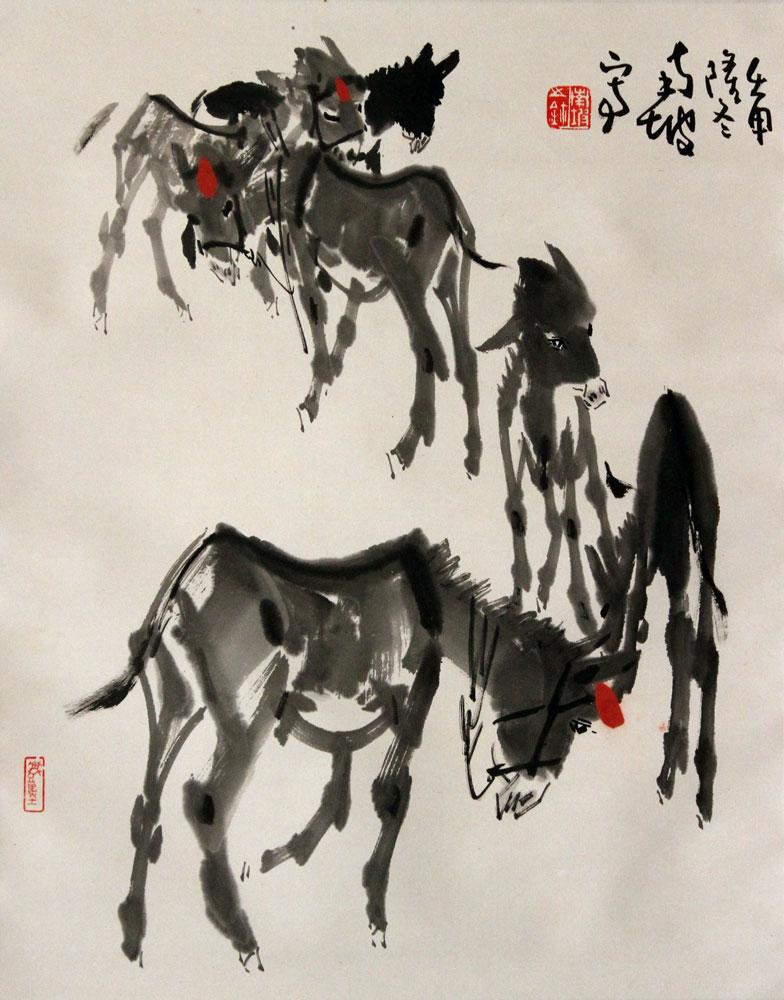 马南坡国画作品,尺寸为59*47