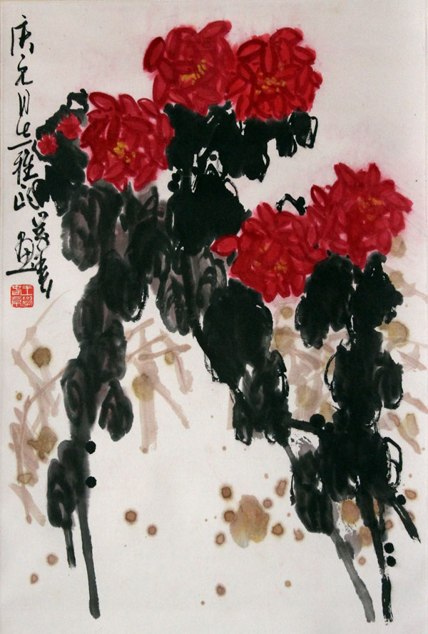王学春国画作品,尺寸为68x46.5