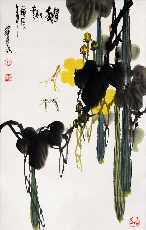 孙宝泉国画作品,尺寸为67x43.5