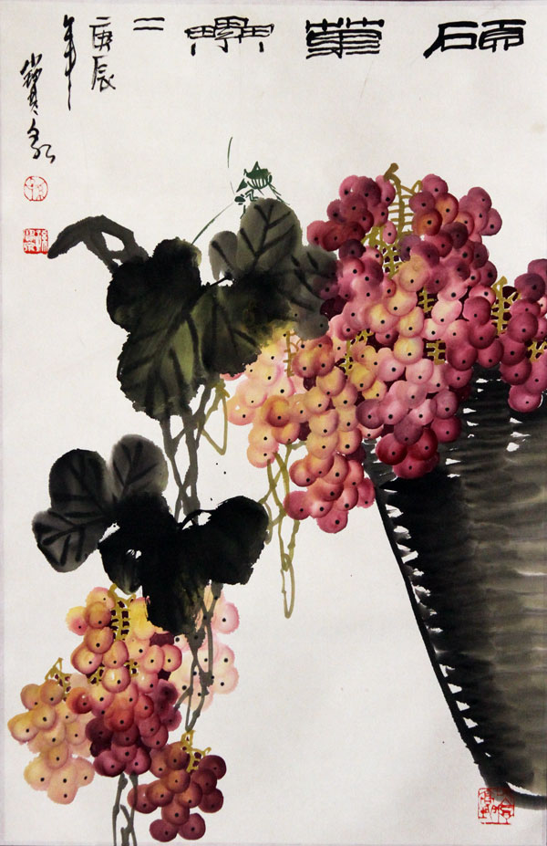孙宝泉国画作品,尺寸为68.5x45.5