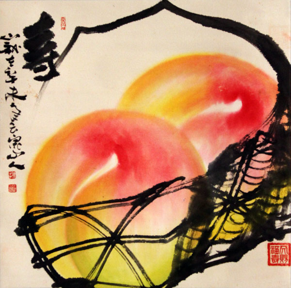 杨永丰国画作品,尺寸为66.5x67.5