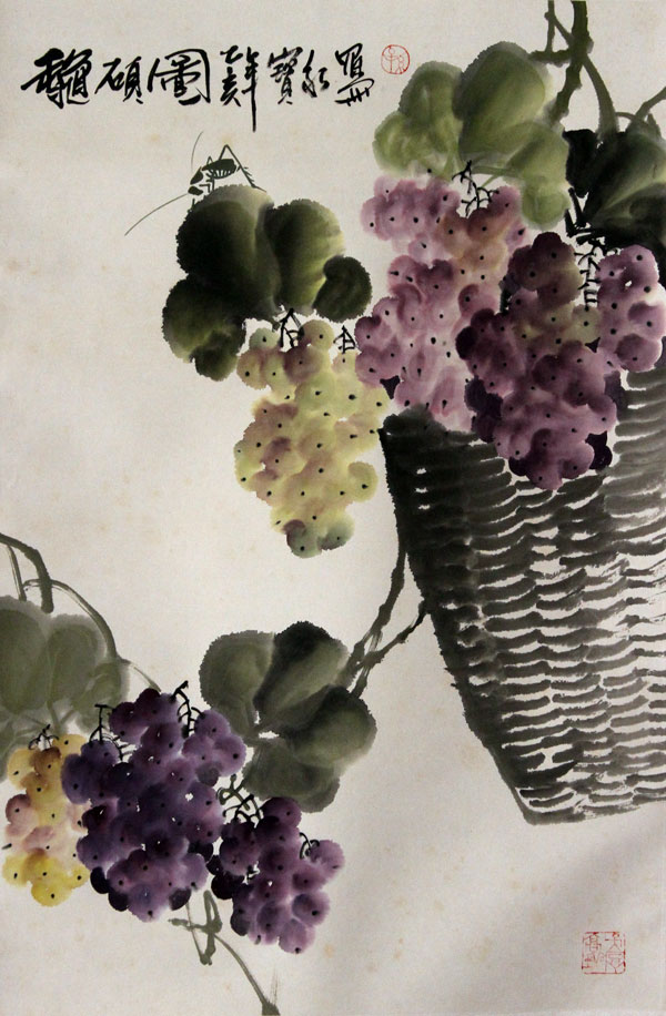 孙宝泉国画作品,尺寸为68x44.5
