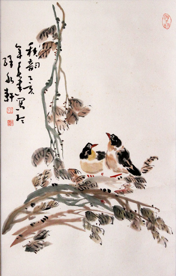 王春建国画作品,尺寸为67.5x43